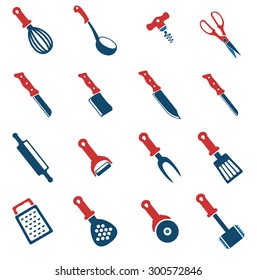 kitchen tools. simply symbol for web icons