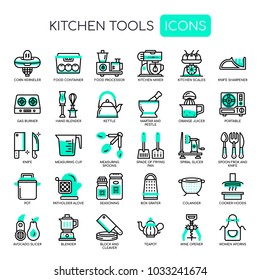 Kitchen Tools , Thin Line and Pixel Perfect Icons
