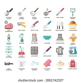 Kitchen Tools , Thin Line and Pixel Perfect Icons