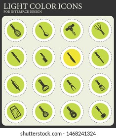 kitchen tools vector icons for web and user interface design