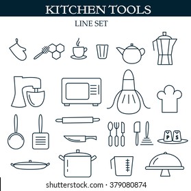Kitchen tools web icons