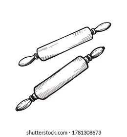 White Rolling pin modeling tool
