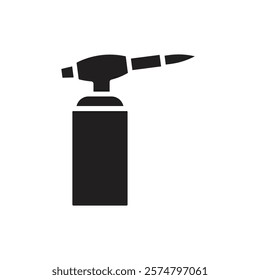 Kitchen Torch Filled Icon Vector Illustration