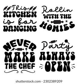 Kitchen T-shirt Design Bundle, funny kitchen svg bundle.