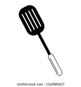 Kitchen turner utensil in black and white