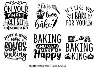 Kitchen typography bundle design Kitchen Lover shirt print template, Cooking Chef Shirt, Culinary typography t-shirt design