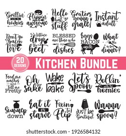 diseño de tipografía única de cocina, decoración, impresiones y afiches, cita escrita a mano sobre comida y cocina. Caligrafía vectorial Juego de iconos y símbolos