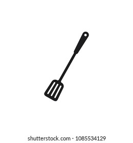 kitchen utensil, BBQ spatula icon in trendy flat design 