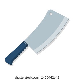 Kitchen utensil classic Chinese knife cartoon illustration