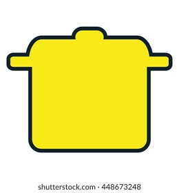 Kitchen utensil colorful icon, vector illustration graphic.