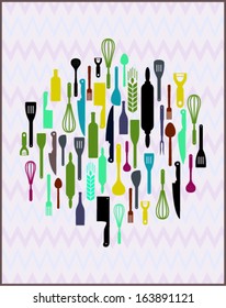 kitchen utensil design. vector illustration 