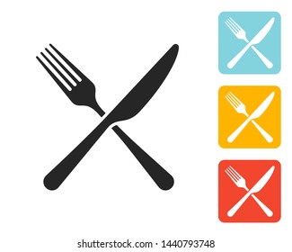 kitchen utensil fork knife icon