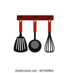 Kitchen utensil icon in flat style isolated on white background