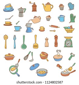 Kitchen utensil illustration,
I made a kitchen utensil an illustration simply,
