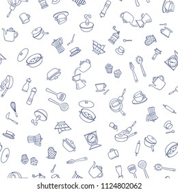 Kitchen utensil illustration pattern,
I made a kitchen utensil an illustration simply,
I continue seamlessly,
