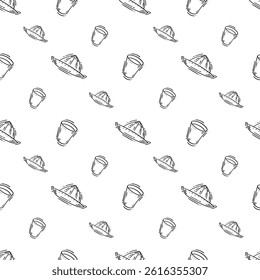 kitchen utensil pattern. kitchenware seamless pattern. doodle cooking utensil seamless pattern. doodle kitchen background