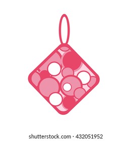 Kitchen utensil. A potholder. Flat icon. Vector illustration.