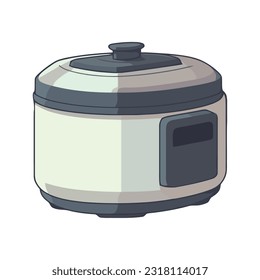 Kitchen utensil saucepan of cooking equipment icon isolated