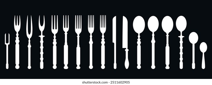 Kitchen Utensil set. Isolated Kitchen Utensil on white background