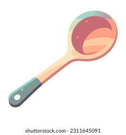 Icono de cuchara utensil de cocina aislado