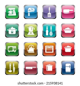 Kitchen Utensils and Appliances Icons