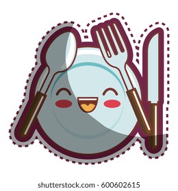 kitchen utensils cartoon character