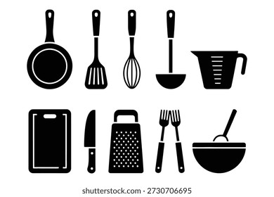 Utensílios de cozinha Coleção de ferramentas de cozinha