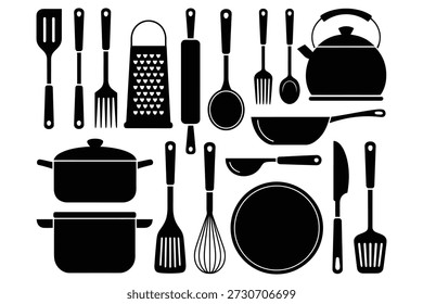 Utensílios de cozinha Coleção ferramentas de cozinha espátula