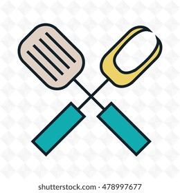 kitchen utensils cook icon