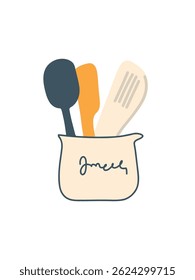 utensilios de cocina taza, Ilustración vectorial