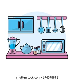 kitchen utensils elements culinary collection