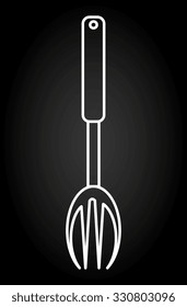 Kitchen utensils and equipment icon design, vector illustration graphic.