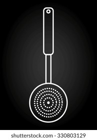 Kitchen utensils and equipment icon design, vector illustration graphic.