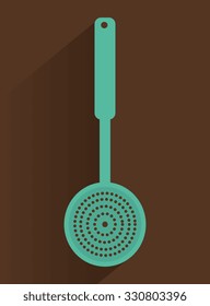 Kitchen utensils and equipment icon design, vector illustration graphic.
