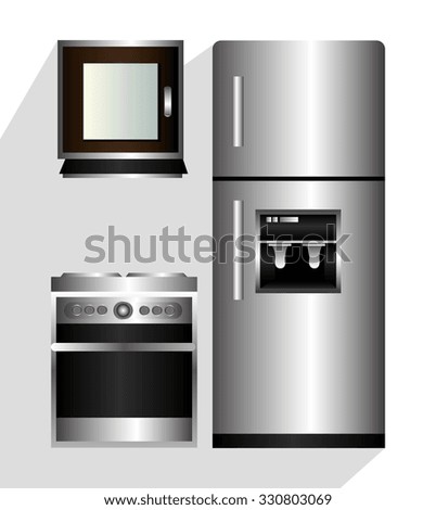 Kitchen utensils and equipment icon design, vector illustration graphic.