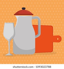 kitchen utensils equipment icons