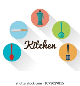 kitchen utensils equipment icons