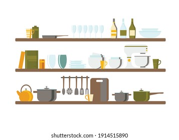 utensilios y equipos de cocina , ilustración vectorial