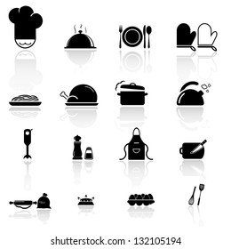 Kitchen Utensils  And Food Icon