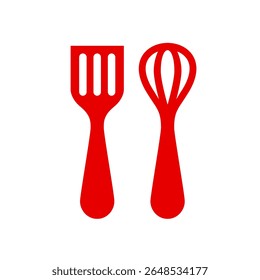 Kitchen utensils icon. Containing cutlery, spatula, frying pan, knife, spoon, fork, saucepan, bowl, plate, ladle, grater measuring spoons