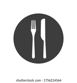 Kitchen utensils icon isolated on white background. Vector illustration. Eps 10.