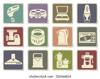 Kitchen Utensils Icon Set