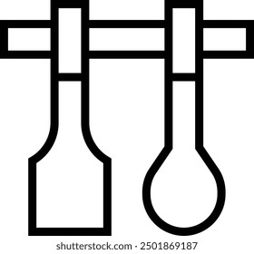 kitchen utensils icon. Thin linear style design isolated on white background