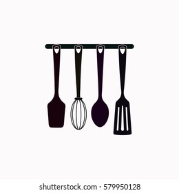 Kitchen utensils  icon. Vector design.