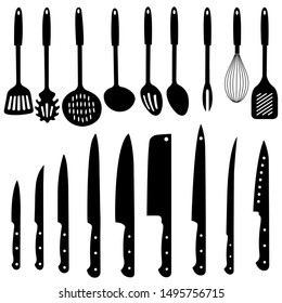 Kitchen utensils  icon. Vector illustration. isolated on white background