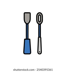 utensílios de cozinha ícone vetor ilustração