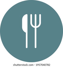Kitchen Utensils icon vector image. Can also be used for food and drinks. Suitable for use on web apps, mobile apps and print media.