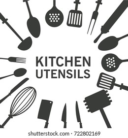 Kitchen utensils icons