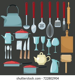 Kitchen utensils icons