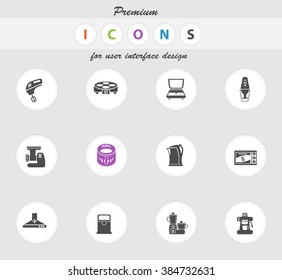 Kitchen Utensils icons set for web sites and user interface